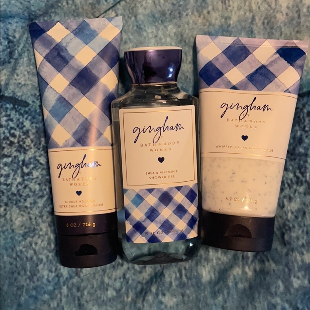 Bath & body works gingham scent trio